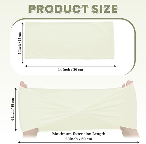 MDS Pack of 50 Spandex Chair Sashes Without Slider Buckles – Ivory - Image 2