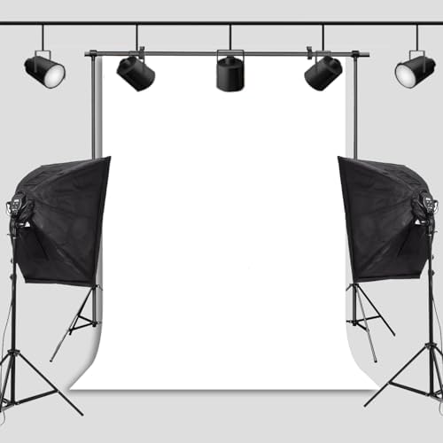 White Photo Backdrop for Photoshoot Solid Color Background 8x10 ft - Image 5