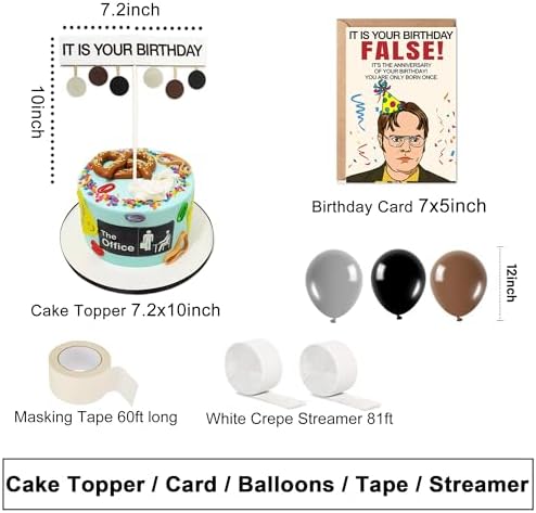 It is Your Birthday Banner, The Office Birthday Party Decorations 51Pcs - Image 4