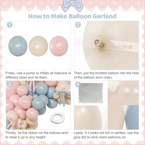 Gender Reveal Balloon Kit, 141Pcs Baby Shower Decorations - Image 6
