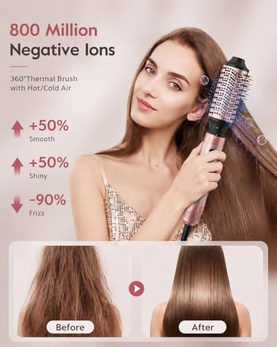 Brightup 5 in 1 Hot Air Styler & Hair Dryer Brush - Image 5
