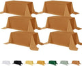 Fitable 6 Pack Bronze Tablecloths for Rectangle Tables, 90 x 156 Inch by Fitable
