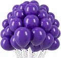 Voircoloria 110pcs Dark Purple Deep Purple Latex Party Balloons, 12inch by Voircoloria