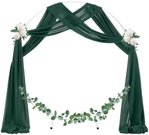 Wedding Arch Draping Fabric Sheer Chiffon Curtain Drape Wedding Party Decor - Image 2