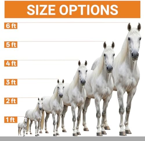 White Horse Life Size Cardboard Cutout 5FT 1 PC, for Party Decor - Image 3