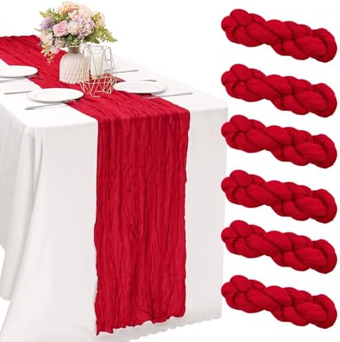 10FT Cheesecloth Table Runner Boho Party Home Decorations by JALANCY