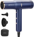 Diffuser Hair Dryer, IG INGLAM Professional Blow Dryer 110,000 RPM High Speed Brushless Motor Negative Ion Low Noise,3 Heat Settings & 3 Speed & Cold Settings, Compact Salon Ionic Hair Dryer by INGLAM
