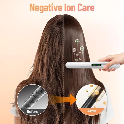 SUNMAY Cordless Hair Straightener & Curler 2-in-1 with Ionic Care - Image 2