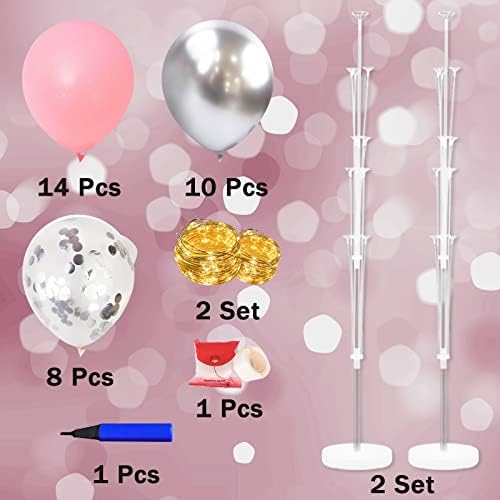Cicicooie Balloon Stands Floor Column Kit 2 Centerpiece Party Decorations - Image 2