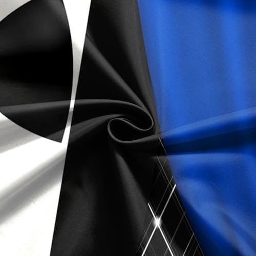 Tuxedo Backdrop 10x8FT Blue Curtain Crown Gentleman Birthday Party Background for Photography, Father or Boss Birthday Party Decorations Banner - Image 6