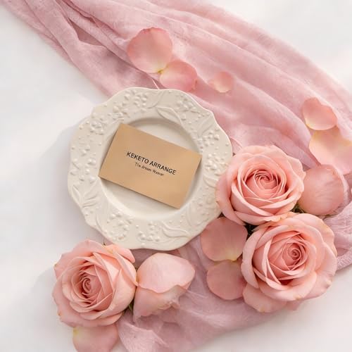 Dusty Pink Cheesecloth Table Runner 120 Inches Fall Party Home Decorations - Image 5