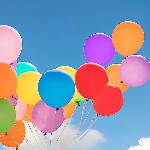 Voircoloria 120pcs Colorful Rainbow Latex Party Balloons, 12inch - Image 6