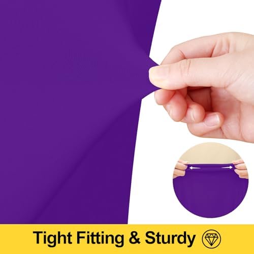 Smiry 2 Pack Spandex Elastic Fitted Table Cloth Skirt for 6FT Table - Image 3