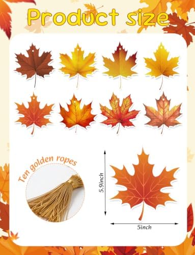 Fall Thanksgiving Hanging Decorations, Maple Leaf Ceiling Hanging Decor - Image 4