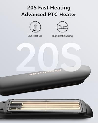 ANNLARY 1.75 Inch Ionic Hair Straightener Titanium Ceramic Flat Iron - Image 5
