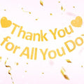 Thank You Banner Appreciation Banner for Appreciation Decorations Teacher Thanks Volunteer Events Office School Organization Thank You Parties (Gold) by Unknown