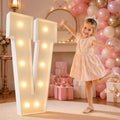 imprsv 4FT Marquee Letters Large Light Up Letters V for Party Decor by Letsmakeitimpressive
