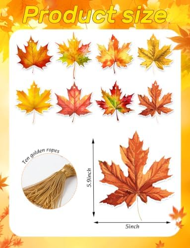 Fall Hanging Decorations, Maple Leaf Hanging Decor for Home - Image 4