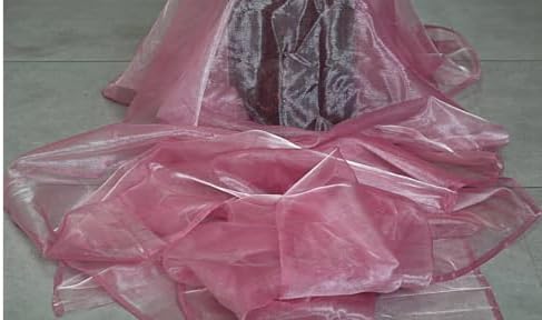 85 Yard Organza Fabric 44" Wide for Wedding Event Décor - Dusty Pink - Image 3