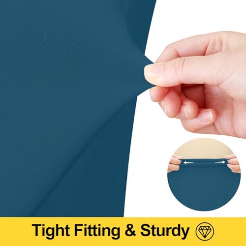 Smiry 2 Pack Spandex Elastic Fitted Table Cloth Skirt for 6FT Table - Image 3