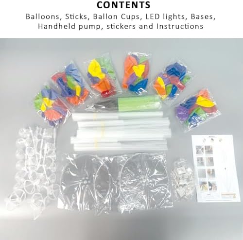 Lightsfever 6 Sets LED Light Up Balloon Stand Kits for Table Centerpieces - Image 6