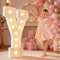 imprsv 4FT Marquee Letters Large Light Up Letters Y for Party Decor by Letsmakeitimpressive