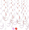 BEISHIDA 20Pcs Red Pink Hanging Swirls Valentine Girl Birthday Decorations by Beishida