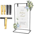 Wedding Welcome Sign Holder,Display Stand with 4 Leather Hanging Straps by WellSign