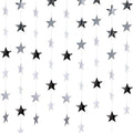 Patelai Glitter Star Garland Banner 2026 Party Decor 130 Feet Star Hanging Streamers Twinkle Backdrop for Classroom Birthday Graduation Wedding Supplies(Silver) by Patelai