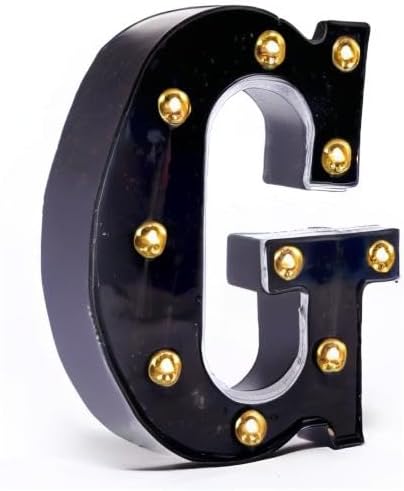 Foaky Black LED Marquee Number Lights Sign Light Up Marquee Number Lights Sign for Night Light Wedding Birthday Party Battery Powered Christmas Lamp Home Bar Decoration - Image 7
