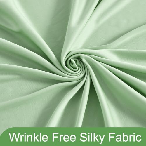 Sage Green Backdrop Curtain for Parties Wrinkle Free Dark Green Photo Curtains Backdrop Drapes Fabric Decoration for Baby Shower Birthday Party Photography 5ft x 7ft,2 Panels - Image 6
