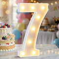 12.6 Inch Marquee Light Up Numbers 7 for Party Decorations by NANXU