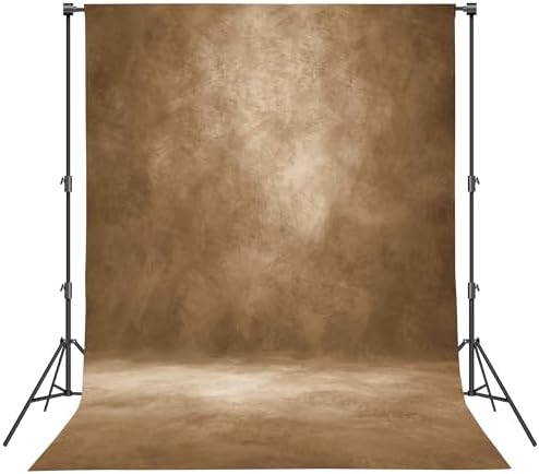 Abstract Photography Backdrop for Photoshoot,8x14ft,Brown,No Stand by Haboke