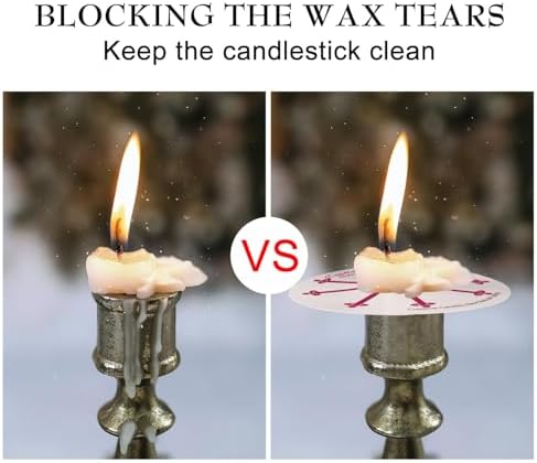 150 Pack 4 Inch White Church Taper Candles with Drip Protectors - Image 5