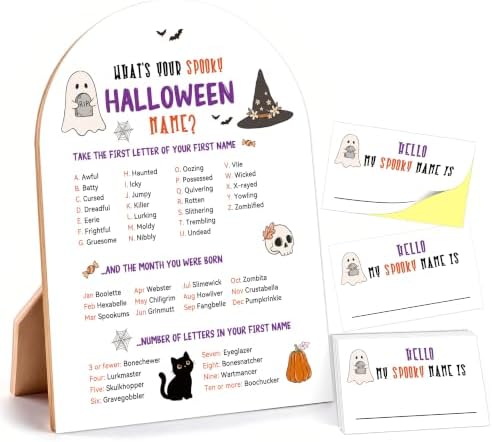 Halloween Party Decorations, What's Your Spooky Halloween Name Game by Unknown