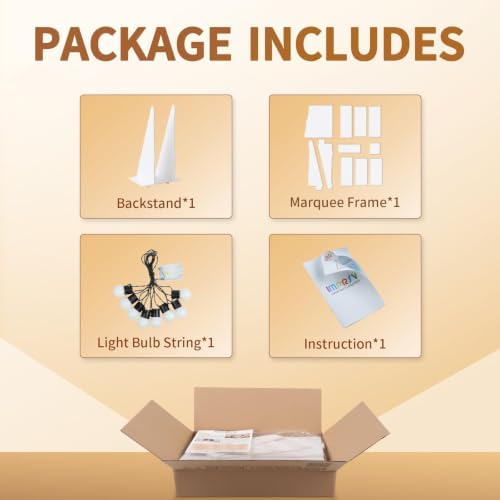 imprsv 3FT Marquee Letters, Large Light Up Letters E Sign for Party Decor - Image 4