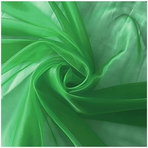 70 Yard Organza Fabric 44" Wide for Wedding Event Décor - Green - Image 5