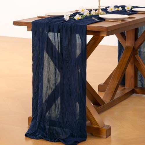 Cheesecloth Table Runner Fall Boho Wedding Birthday Party Home Decor - Image 5