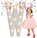 4FT Marquee Letters, Large Light Up Letters W for Party Decor by MerryMosaics