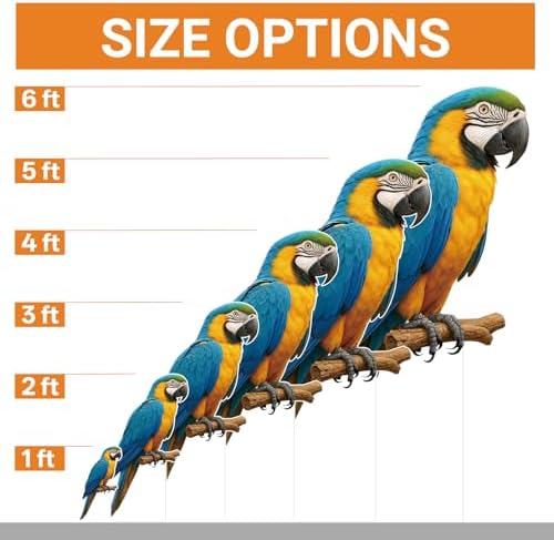 Parrot 6FT Life Size Cardboard Cutout, Fun Animal Standup, 1 PC - Image 2