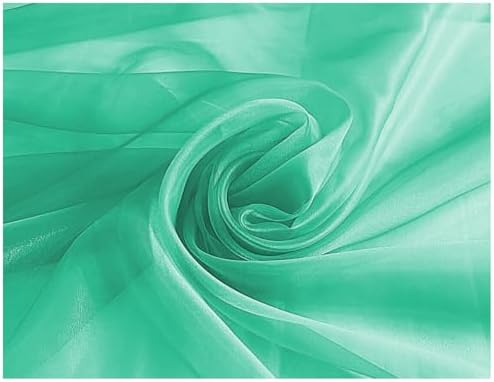 25 Yard Organza Fabric 44" Wide for Wedding Event Décor - Mint - Image 4