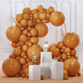 PartyWoo Boho Neutral Light Brown Balloons 140pcs Coffee Different Sizes by PartyWoo