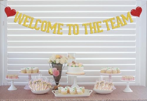Welcome to The Team Banner - Welcome Banner for Office - The Office Party Decorations Gold - Image 5