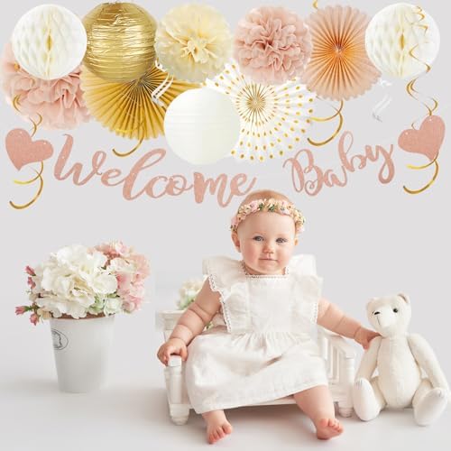 Baby Shower Party Decorations for Girl Fall Baby Shower Decor,41Pcs - Image 2