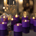 Homemory 50-Pack Purple Flameless Battery Tea Light Candles, 200+ Hours by Homemory