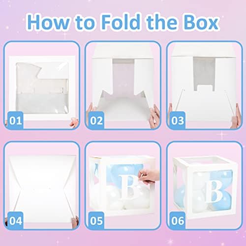 Voircoloria Baby Balloon Boxes with Letters, 4 Balloon Boxes - Image 7
