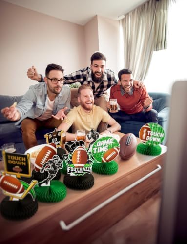 10Pcs Football Party Decorations, Football Centerpieces for Table - Image 2