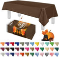 Grandipity Plastic Table Cloth Disposable 12 Pack 54” x 108” Rectangle by Grandipity