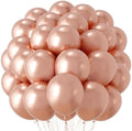 Voircoloria 66pcs Metallic Rose Gold Latex Party Balloons, 12inch by Voircoloria