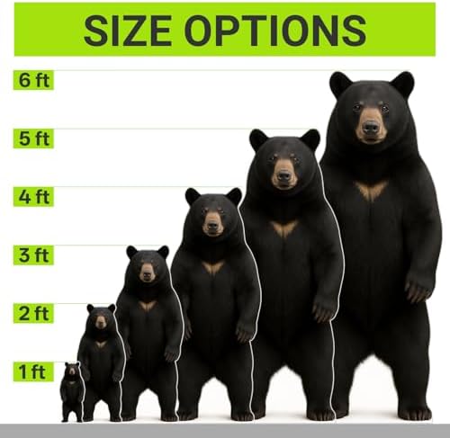 Black Bear 5FT Life Size Cardboard Cutout, Party Decor, 1 PC - Image 2